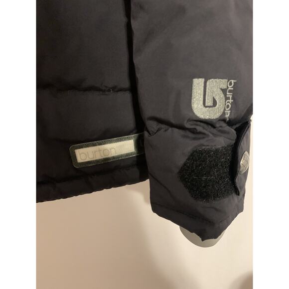 Burton Mens Winter Jacket XL Black Insulated Down Puffer Pockets Zipper Snaps - Picture 9 of 16